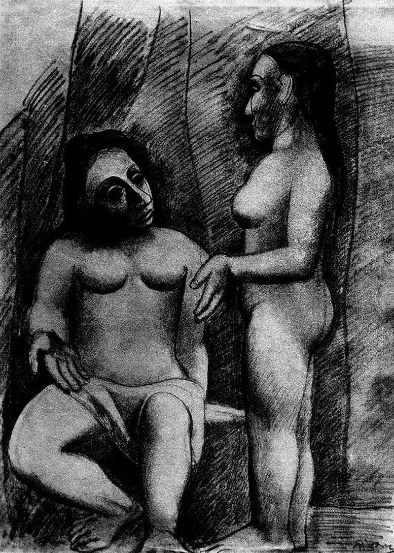 Picasso Seated nude and standing nude 1906